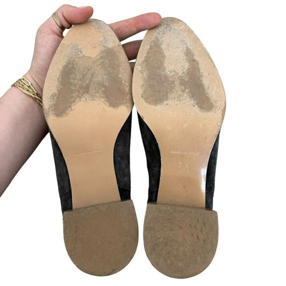 Everlane Womens Gray Suede Leather Pointed Toe Western Ankle Boot Sz 7.5 - Picture 8 of 8